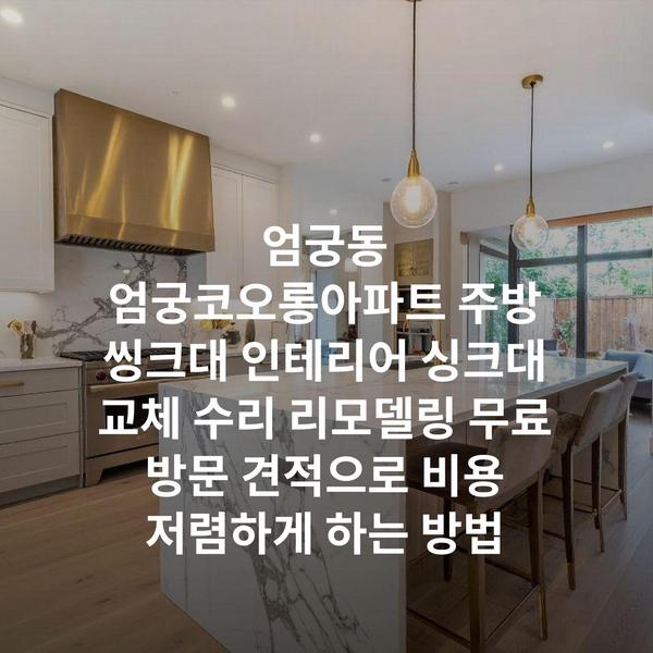 엄궁동 엄궁코오롱아파트 주방 씽크대 인테리어 싱크대 교체 수리 리모델링 무료 방문 견적으로 비용 저렴하게 하는 방법